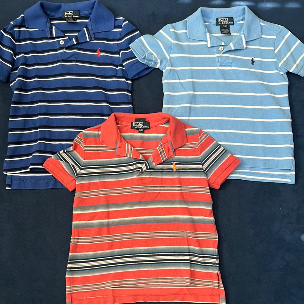 Lot Bundle Toddler Size 3T Polo Ralph Lauren Polo Shirts